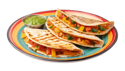 Wall Mural - Mexican Chicken quesadillas with paprika, cheese and cilantro