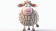 © LofiAnimations - 3D Style , Happy cute sheep cartoon character isolated on white background. cartoons. Illustrations