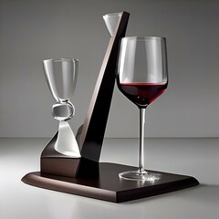 Wall Mural - Selection of wine glass holder for table splashes with table top wine glass holder1