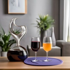 Sticker - Mix of wine glass holder for yoga mat splashes with yoga mat wine glass holder4