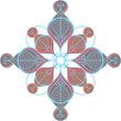 pattern kaleidoscope mehdi dresign vector illustration