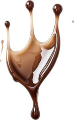 Wall Mural - coffee dripping splashing isolated on white or transparent background,transparency 