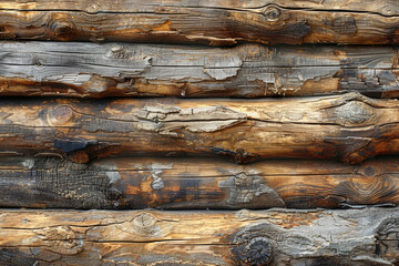 Canvas Print - A closeup of burnt wood planks, showcasing the intricate patterns and textures created by fire. Created with Ai