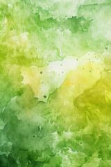 Wall Mural - Delicate Watercolor with Yellow and Green Accents