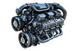 © posterpalette - Car engine isolated on transparent background