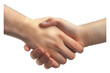 © posterpalette - Hand shake gleams isolated on transparent background