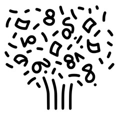 Confetti icon, celebration icon, birthday icon, party icon, anniversary icon, event icon, holiday icon, ceremony icon, festival icon, greeting icon, exploding icon, Christmas icon, festive icon,party,