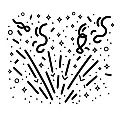 Confetti icon, celebration icon, birthday icon, party icon, anniversary icon, event icon, holiday icon, ceremony icon, festival icon, greeting icon, exploding icon, Christmas icon, festive icon,party,