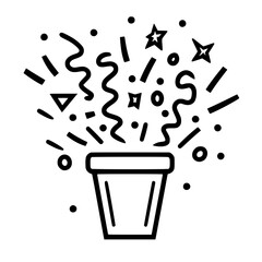 Confetti icon, celebration icon, birthday icon, party icon, anniversary icon, event icon, holiday icon, ceremony icon, festival icon, greeting icon, exploding icon, Christmas icon, festive icon,party,