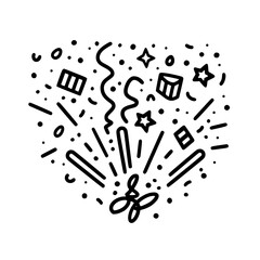 Confetti icon, celebration icon, birthday icon, party icon, anniversary icon, event icon, holiday icon, ceremony icon, festival icon, greeting icon, exploding icon, Christmas icon, festive icon,party,