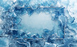 Frosty Portal: 3D Ice Encapsulated in Winter Frame
