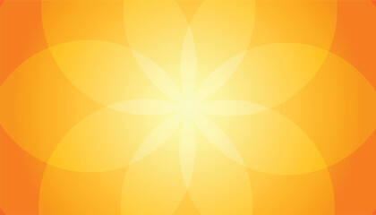 Aufkleber - Orange abstract geometric background, Minimal geometric background. Orange elements with fluid gradient
