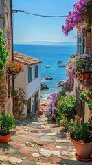 Wall Mural - Mediterranean urban landscapes in summer.