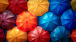 © senadesign - Background made of umbrellas in many different colors