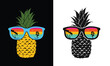 Summer Tshirt Design Pineapple T-shirt