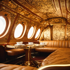 interior of airplane