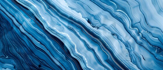 abstract blue stone texture background with smooth wavy lines, elegant and modern design for a prese