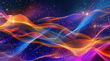 abstract digital tech wave backgrounds