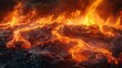 Elemental Force: A Striking Visualization of Molten Lava