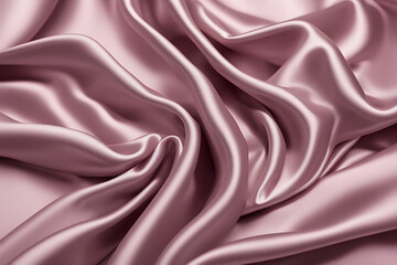 Wall Mural - A pink fabric with a wave pattern