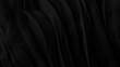 Black pleated fabric texture, plisse fabric cloth background