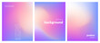 © SrGr - Abstract liquid background set. Gradient mesh. Blurred fluid texture. Blue pink purple light color blend. Modern design template for web covers, ad banners, posters, brochures, flyers. Vector image