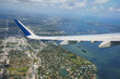 Miami city and Beach, Florida. USA. View from above.