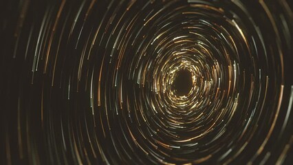 Wall Mural - spinning fire particles background/ animation of an abstract background with circles and spinning pa