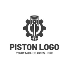 Wall Mural - Automotive piston workshop logo design modern badge style custom car service engine tune up logo.