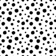 Vector dot pattern. Seamless background from brush strokes. Dotted ornament