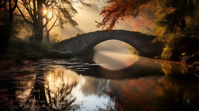 Beautiful photography of a bridge across the river