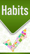 Habits Tick Mark Health Symbols Green Colorful Vertical 