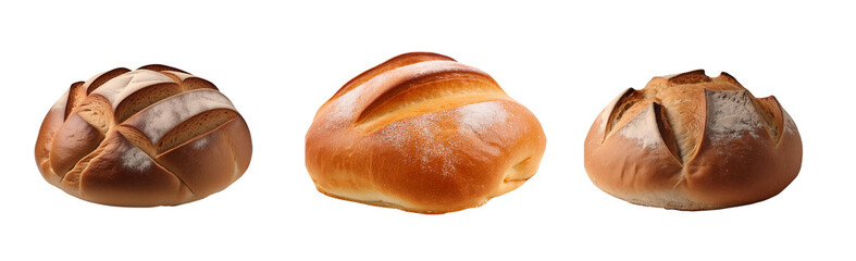  A bread isolated on a transparent  background