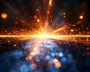 Wall Mural - brilliant light explosion creating stunning visual effect for high drama or action