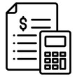 Budgeting  Icon Element For Design