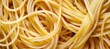Top view of spagetti pasta, macro photography.