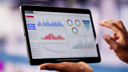 Fototapete - Finance Analytics Data Chart
