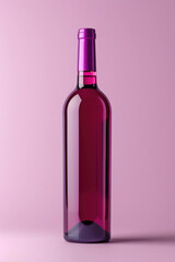 Wall Mural - A red wine bottle mock up