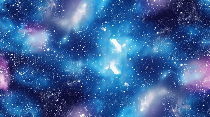 Wall Mural - mystical cosmic background with galaxies and stars
