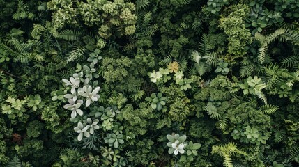 Aufkleber - Close-Up View of Green Plants