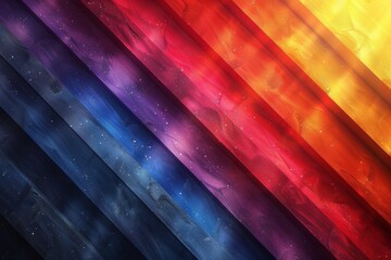 Wall Mural - this stunning image features a colorful spectrum of diagonal stripes