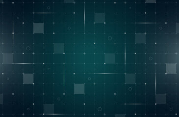 VR HUD futuristic interface grid. Digital UI screen mesh. GUI hi tech visor backdrop design template. Spaceship head up display lines and particles on dark green background. FUI Sci Fi dashboard. Eps