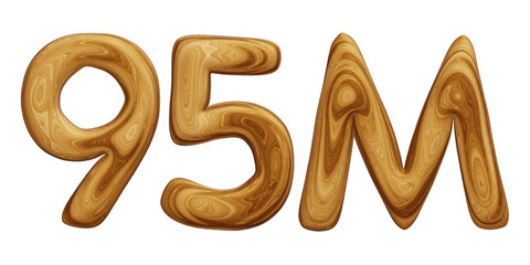 Wooden 95m for followers and subscribers celebration