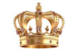 © posterpalette - Golden crown Isolated on transparent background