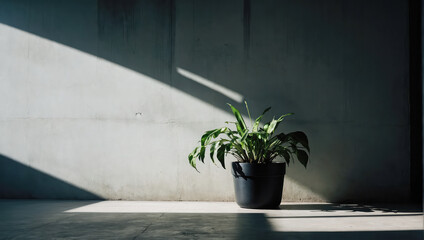 Wall Mural - creative layout of colorful palm leaves on a white background in the rays of the sun, with shadows. 