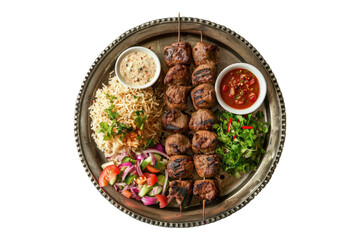 Middle eastern grilled Isolated on transparent background