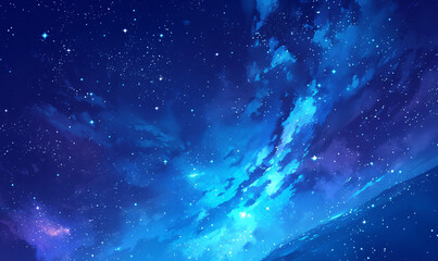 Wall Mural - starry night sky-generative ai