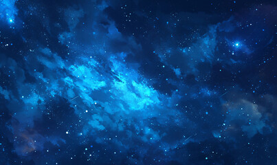 Wall Mural - starry night sky-generative ai