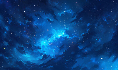 Wall Mural - starry night sky-generative ai