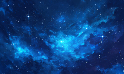 Wall Mural - starry night sky-generative ai